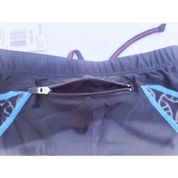 TYR Men's 9" Competitor Tri Shorts Triathalon RCMNXP6A w/ Pad $70 MSRP Black, XS - Picture 10 of 13